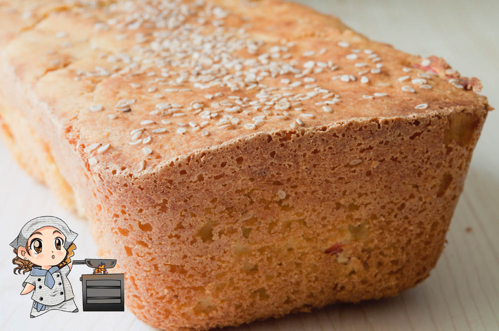 Las recetas de Glutoniana Pan de cereales con pimiento rojo
